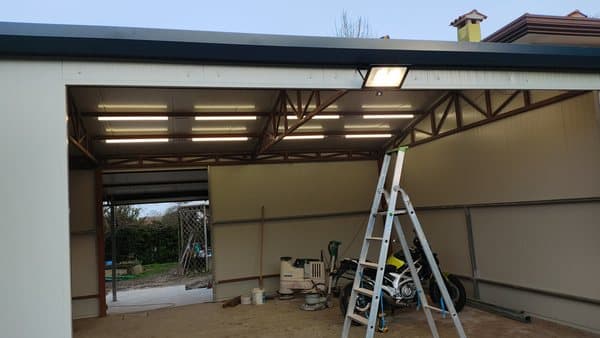 Cantiere di impianto elettrico — Voltio, impianti a Padova e in Veneto