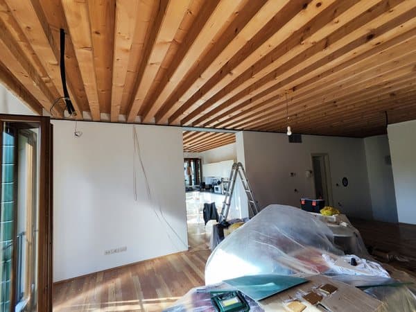 Cantiere di impianto elettrico — Voltio, impianti a Padova e in Veneto